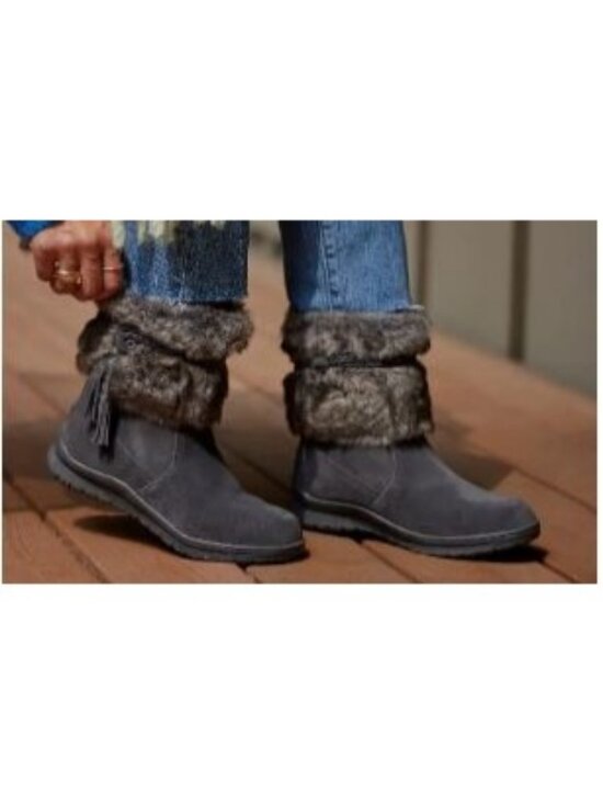 Minnetonka Shoes - Minnetonka Women's Everett Boots Charcoal Size 8 NEW IN BOX!